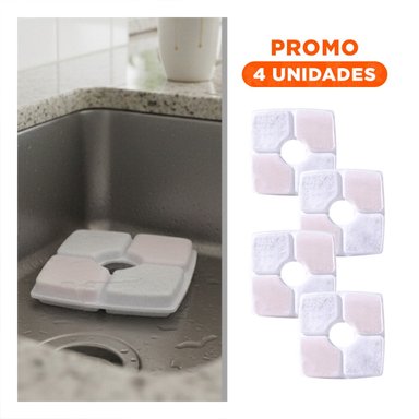 PACK4 PACK FILTRANTE PARA FUENTE DE AGUA BLANCO CUADRADO BORDES CURVOS Y+REGALO STICKER - 1