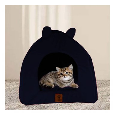 PACK4 DORMIDERO CERRADO CONFORT PARA GATO TALLA L AZUL MARINO Y+PAPEL REGALO - 5