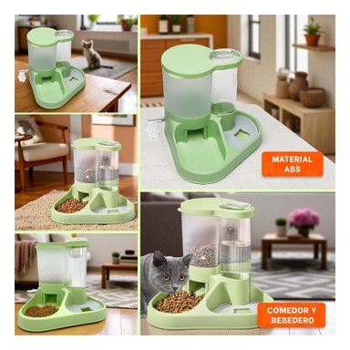 KIT DE ALIMENTACION Y BEBEDERO PARA MASCOTA CON LLAVE SEGURO Y+POST IT - 1