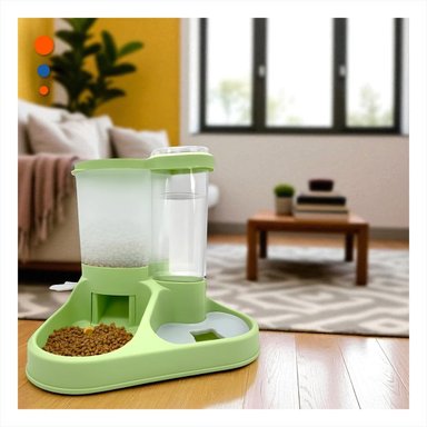 KIT DE ALIMENTACION Y BEBEDERO PARA MASCOTA CON LLAVE SEGURO Y+POST IT - 3