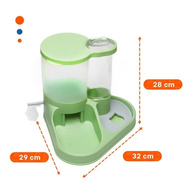 KIT DE ALIMENTACION Y BEBEDERO PARA MASCOTA CON LLAVE SEGURO Y+POST IT - 4