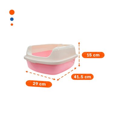 PACK6 ARCA DE ARENA FACIL DE LIMPIAR Y SEGURA 37,7X50X21CM CELESTE Y+PAPEL REGALO - 4