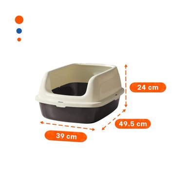PACK12 CUBETA DE ARENA MODERNA Y PRACTICA 37,7X50X21CM CELESTE Y+REGALO STICKER - 4