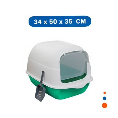 PACK4 BANDEJA SANITARIA ABIERTA QUE MANTIENE ARENA ORDENADA VERDE LIMÓN Y+PAPEL REGALO - 4