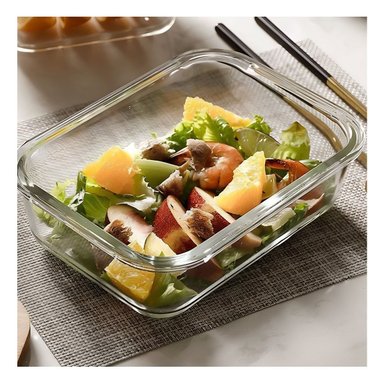 PACK4 FRASCO REUTILIZABLE DE VIDRIO CON TAPA 1040ML TRANSPARENTE - 2