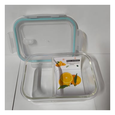 PACK4 ENVASE VIDRIO 2 DIVISIONES LINEA CELESTE 1040ML Y+REGALO STICKER - 3