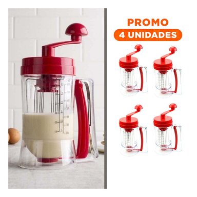 PACK4 APLICADOR DE MASA ROJO PARA PREPARACION DE PANES Y PASTELES Y+REGALO STICKER - 1