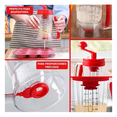 PACK4 APLICADOR DE MASA ROJO PARA PREPARACION DE PANES Y PASTELES Y+REGALO STICKER - 2
