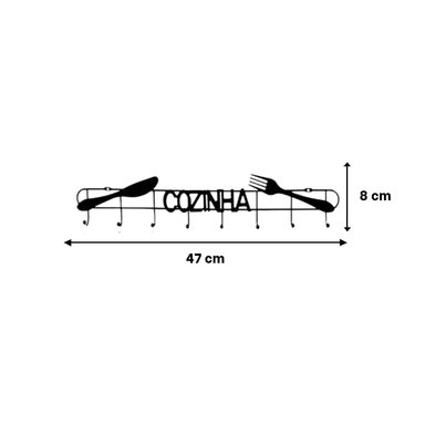 PACK2 PERCHERO DE PARED NEGRO CON GANCHOS PARA ORGANIZACION DIARIA - 4