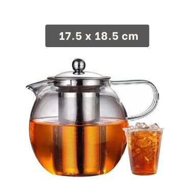 INFUSOR DE COCINA CIRCULAR TRANSPARENTE 800ML EN BOROSILICATO Y ACERO Y+POST IT - 4