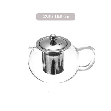 INFUSOR DE COCINA CIRCULAR TRANSPARENTE 800ML EN BOROSILICATO Y ACERO Y+POST IT - 4