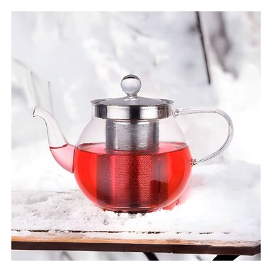 INFUSOR DE COCINA CIRCULAR TRANSPARENTE 900ML EN BOROSILICATO Y ACERO Y+POST IT - 2
