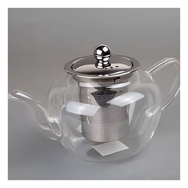 INFUSOR DE COCINA CIRCULAR TRANSPARENTE 900ML EN BOROSILICATO Y ACERO Y+POST IT - 3