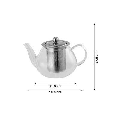 INFUSOR DE COCINA CIRCULAR TRANSPARENTE 900ML EN BOROSILICATO Y ACERO Y+POST IT - 4