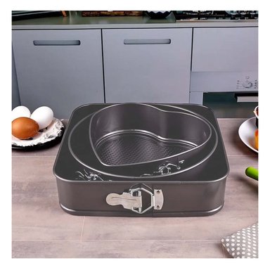 PACK2 MOLDES DESMONTABLES DE COCINA COLOR PLATEADO CON 3 FORMAS Y MEDIDAS ADAPTABLES - 5