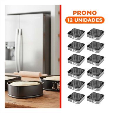 PACK12 KIT DESMONTABLE DE 3 FORMAS COLOR PLATEADO CON MEDIDAS FUNCIONALES Y+REGALO STICKER - 1