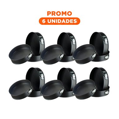 PACK6 COMBO PARA REPOSTERIA CASERA COLOR PLATEADO CON 3 CIRCULOS Y MEDIDAS VARIABLES - 1