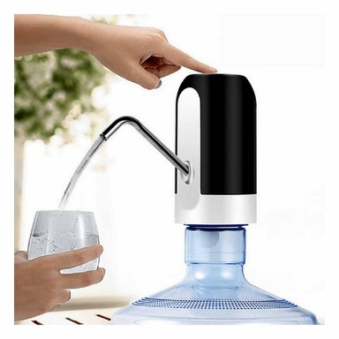 PACK2 DISPENSADOR DE COLOR NEGRO ELECTRICO PARA AGUA CON CARGA RECARGABLE - 3