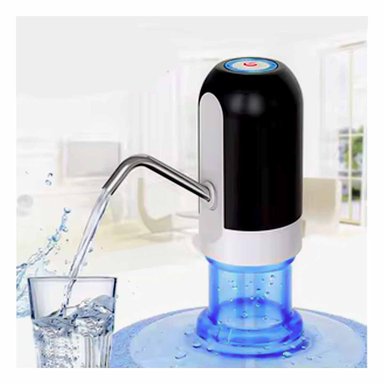 PACK2 DISPENSADOR DE COLOR NEGRO ELECTRICO PARA AGUA CON CARGA RECARGABLE - 5
