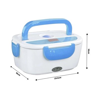 RECIPIENTE CALENTADOR ELECTRICO PORTABLE Y SEGURO PARA NINOS Y ADULTOS CELESTE Y+REGALO STICKER - 4