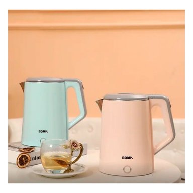 PACK4 JARRO ELECTRICO PORTATIL CON DISEÑO ELEGANTE Y ASA ERGONOMICA 2,3L MELON Y+PAPEL REGALO - 1