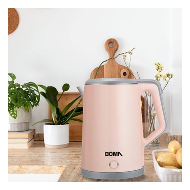 PACK4 JARRO ELECTRICO PORTATIL CON DISEÑO ELEGANTE Y ASA ERGONOMICA 2,3L MELON Y+PAPEL REGALO - 5