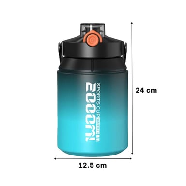 PACK2 CANTIMPLORA RESISTENTE PARA EXTERIOR 2500ML EN NEGRO Y CELESTE Y+REGALO STICKER - 4