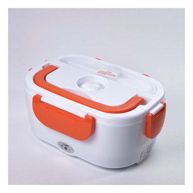 PACK2 ORGANIZADOR PORTATIL CON SISTEMA DE CALENTAMIENTO PARA ALMUERZOS NARANJA Y+PAPEL REGALO - 2