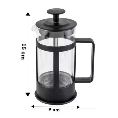 PREPARADOR MULTIFUNCIONAL PRENSA FRANCESA COMPACTO NEGRO 600ML Y+REGALO STICKER - 4