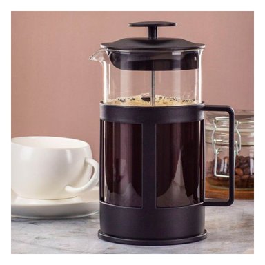 PREPARADOR MULTIFUNCIONAL PRENSA FRANCESA COMPACTO NEGRO 600ML Y+REGALO STICKER - 5
