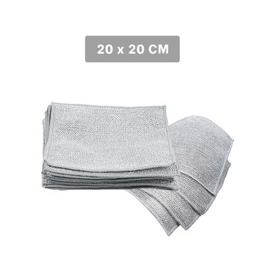 PACK4 RETAZOS COMPACTOS REUTILIZABLES PARA SUPERFICIES 10 PZS 20X20CM PLOMO - 4