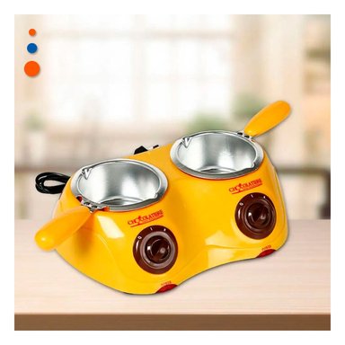 PACK4 CACEROLA AMARILLO DOBLE PARA CHOCOLATE CON ACCESORIOS COCINA Y+REGALO STICKER - 3