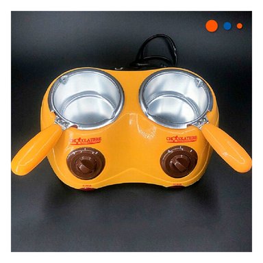 PACK4 CACEROLA AMARILLO DOBLE PARA CHOCOLATE CON ACCESORIOS COCINA Y+REGALO STICKER - 5