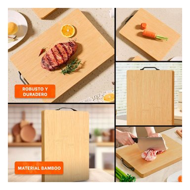 PLACA DE PREPARACION MOSTAZA 35X27X2CM CON MANGO COCINA Y+POST IT - 5
