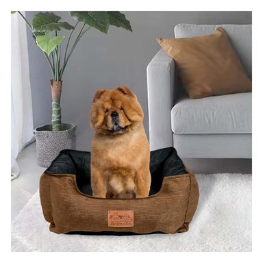 ESTRUCTURA ACOLCHADA PARA PERRO TALLA M MARRON CENTRO NEGRO - 2