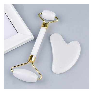 PACK6 EXTRACTOR DE BELLEZA SET DE 2 BLANCO DE JADE PARA HIDRATACION Y RELAX Y+PAPEL REGALO - 2