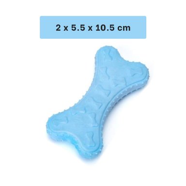 PACK4 JUGUETE PRACTICO CELESTE CLARO CON FIGURA HUESO PEQUENO PARA ORDEN DIARIO Y+PAPEL REGALO - 4
