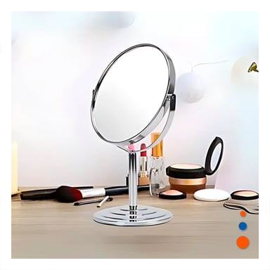 PACK6 CRISTAL MODERNO CIRCULAR DOBLE DE MESA 21,5CM PLATEADO Y+REGALO STICKER - 3