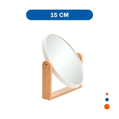 PACK6 LUNA OVALADA DOBLE PARA DORMITORIO 15CM CON BASE MADERA Y+REGALO STICKER - 4