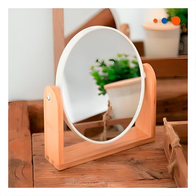 PACK6 LUNA OVALADA DOBLE PARA DORMITORIO 15CM CON BASE MADERA Y+REGALO STICKER - 5