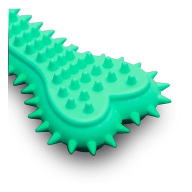 MORDEDOR HUESO CON PUAS EN COLOR VERDE AGUA PARA MOVIMIENTO Y ENTRETENIMIENTO Y+REGALO STICKER - 3