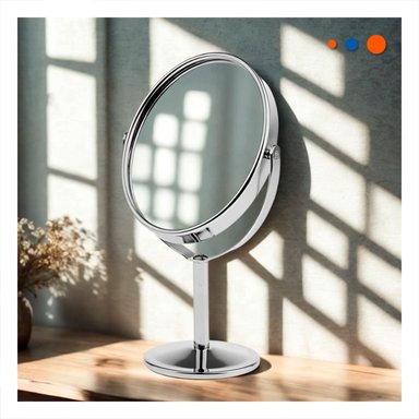 PACK4 PIEZA FUNCIONAL CIRCULAR DOBLE DE MESA 21,5CM PLATEADO Y+PAPEL REGALO - 2