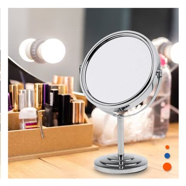 PACK6 REFLEJO DE TOCADOR OVALADO DOBLE 16CM PLATEADO Y+REGALO STICKER - 5