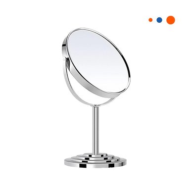 CRISTAL DECORATIVO OVALADO DOBLE DE MESA 16CM PLATEADO - 3