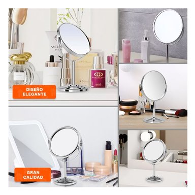 CRISTAL DECORATIVO OVALADO DOBLE DE MESA 16CM PLATEADO - 5