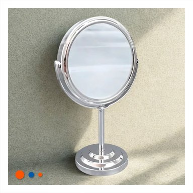 PACK4 ARTICULO DECORATIVO CIRCULAR DOBLE DE MESA 21,5CM PLATEADO Y+REGALO STICKER - 5