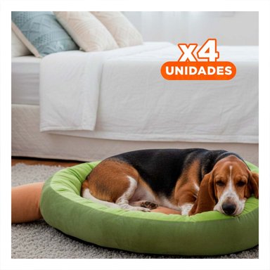 PACK4 SOFA DE DESCANSO PALTA TALLA M VERDE PARA SUS HIJOS Y SUS MASCOTAS - 1