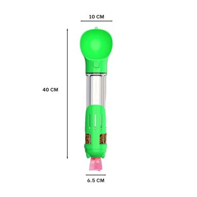 CONTENEDOR DE VIAJE 4 EN 1 VERDE GRANDE CON MUCHA GUIA PARA SU RUTINA Y+REGALO STICKER - 4