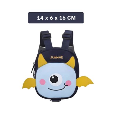MOCHILA PEQUEÑA PARA MASCOTA COLOR AZUL DE MURCIELAGO DE MODELO FINO - 4