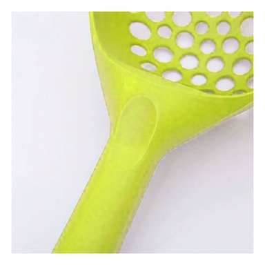 PACK12 TAMIZADOR RESISTENTE 32X16CM PARA ARENA DE GATO AMARILLO Y+PAPEL REGALO - 5